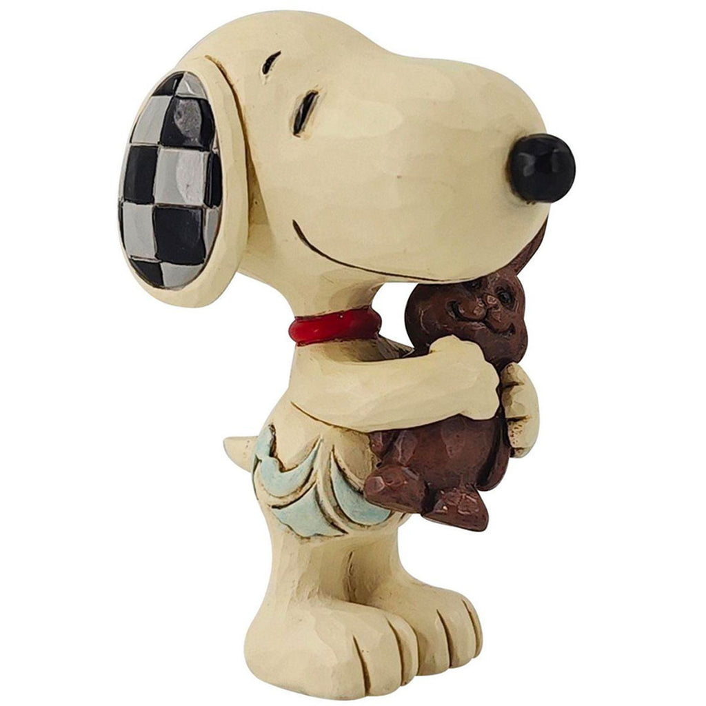 Jim Shore Snoopy with Chocolate Bunny Mini 3" side