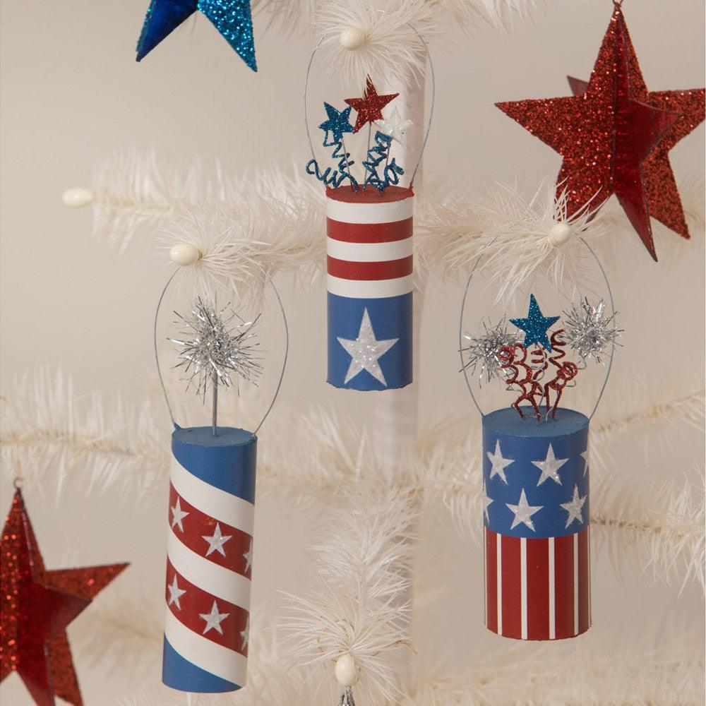 Firecracker Ornament - Set of 3