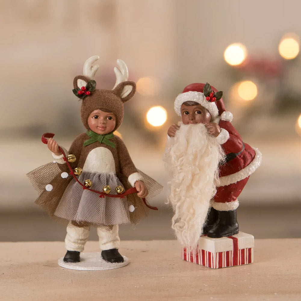 Dash's Santa Dress Up Christmas Figurine by Bethany Lowe  set