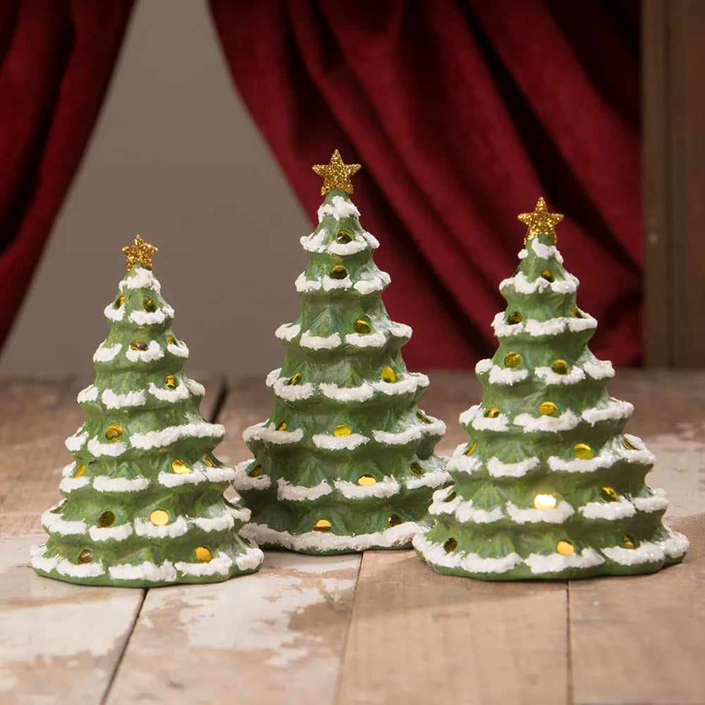 Forest Luminaries Paper Mache Christmas Decor by Bethany Lowe Designs 