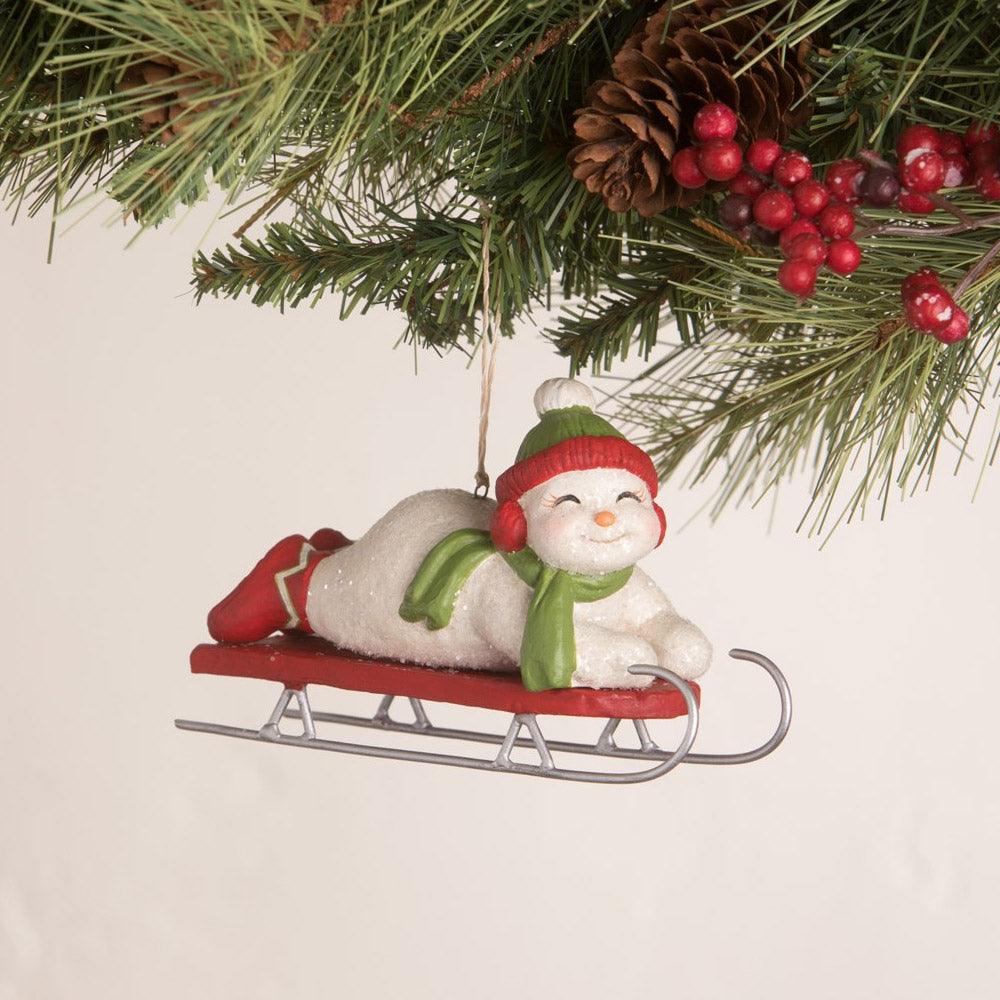 Cheerful Snowman Christmas Ornament Bethany Lowe 