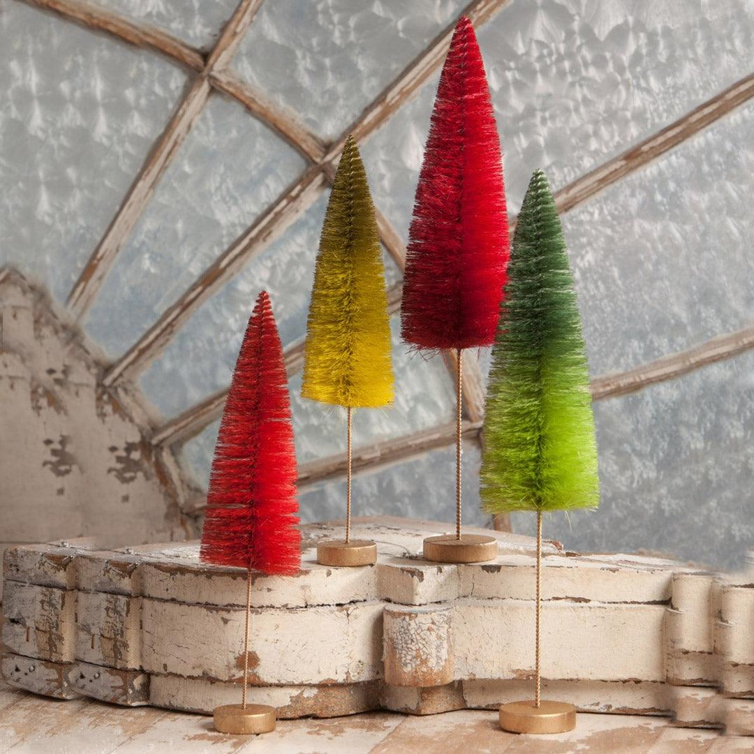 Christmas Bottle Brush Forest - Set of 4