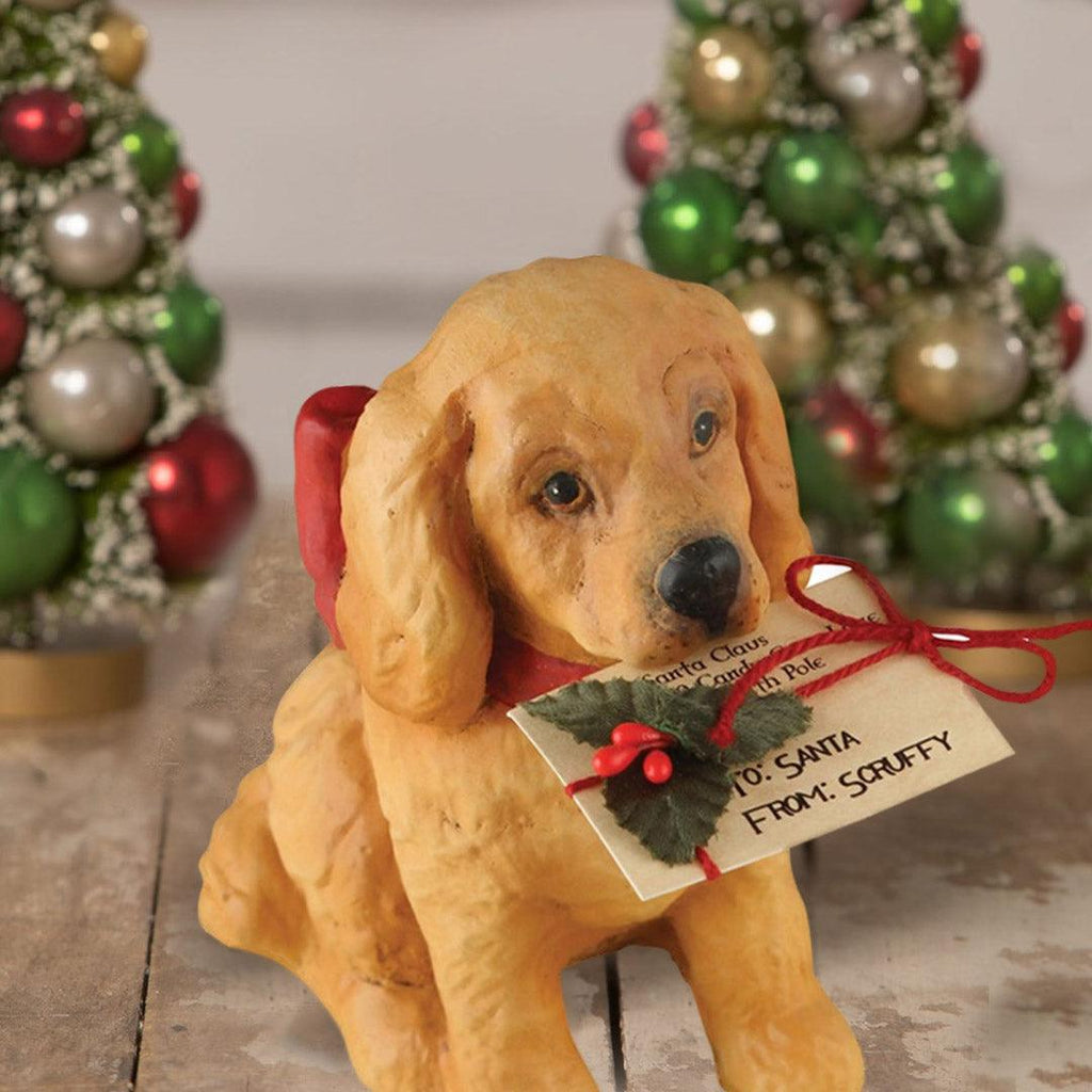 Christmas Puppy Figurine by Bethany Lowe Designs 