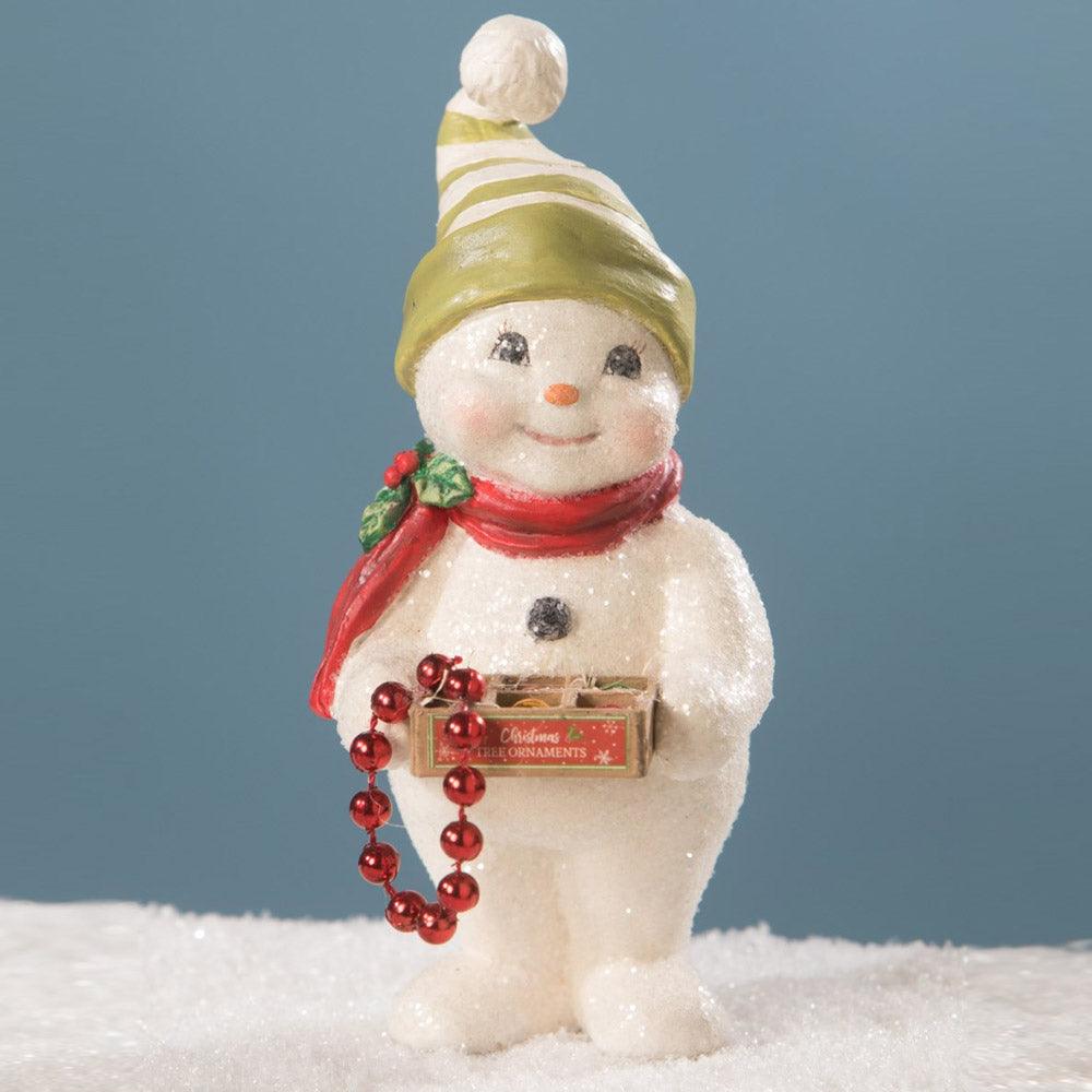 Deck the Halls Snowman Christmas Figurine by Bethany Lowe 
