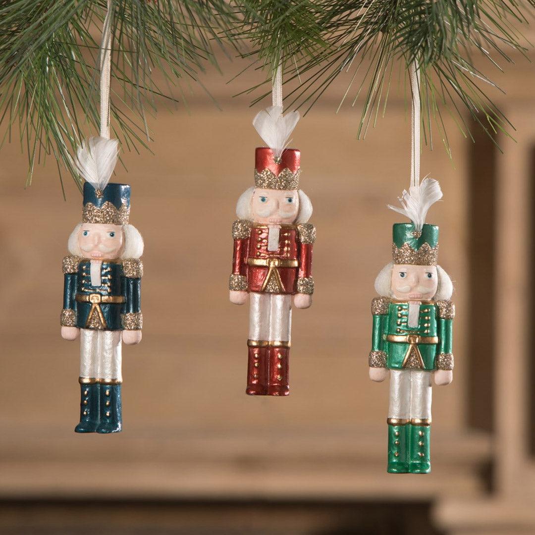 Jewel-Tide Nutcracker Ornament - Set of 3
