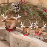 Reindeer Bucket Mini - Set of 2