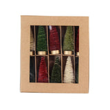 Traditional Bottle Brush Trees in Box by Bethany Lowe