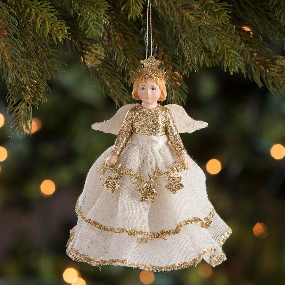 Peaceful Storybook Angel Ornament by Bethany Lowe,  Christmas Ornaments