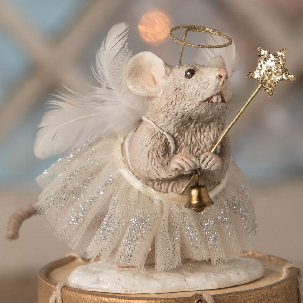 Pixie Mouse Christmas Figurine by Bethany Lowe Designs