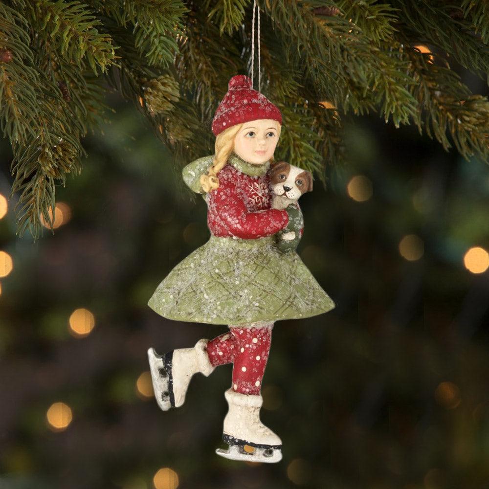 Skating Clare Ornament by Bethany Lowe, Christmas Ornaments