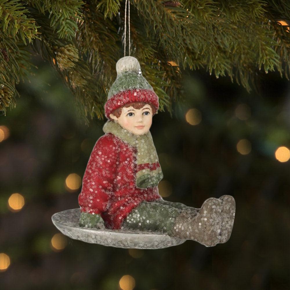 Snow Saucer Sammy Ornament by Bethany Lowe, Christmas Ornaments