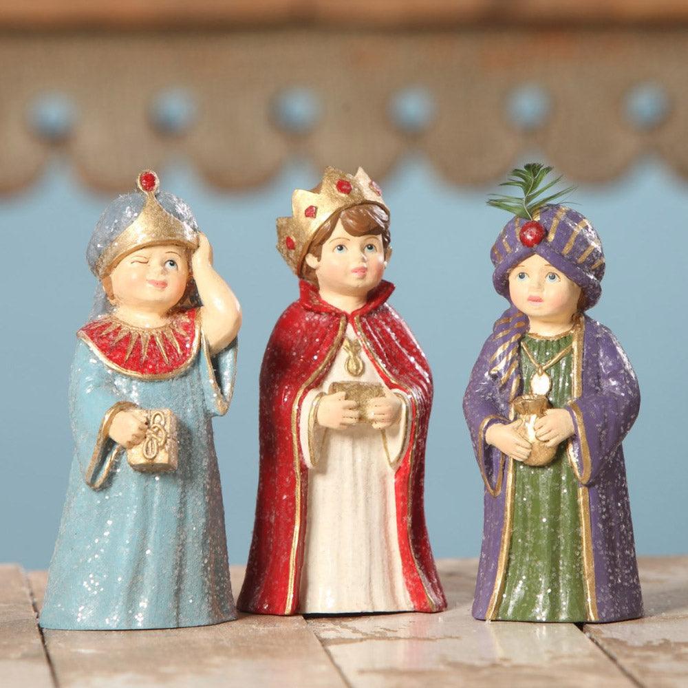 Three Wise Men Figurines - Set of 3 by Bethany Lowe, Christmas Figurines