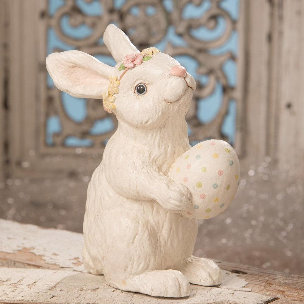 Penelope With Polka Dot Egg Easter Bunny by Bethany Lowe Designs
