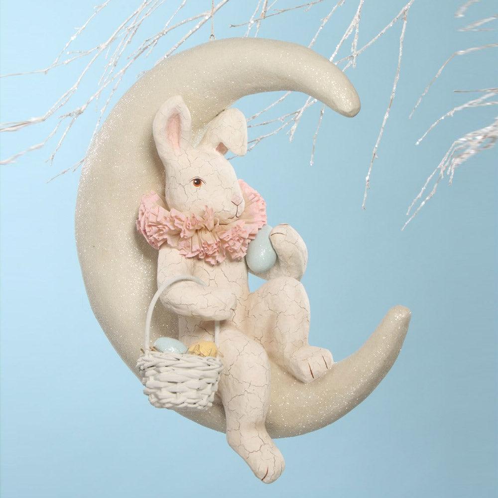 Bunny on Moon White