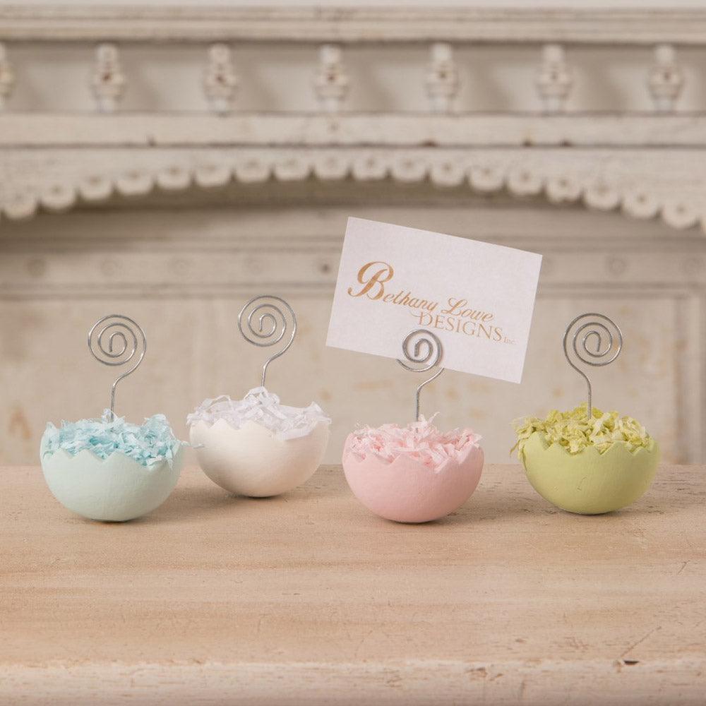 Cracked Egg Place Card Holder - Set of 4