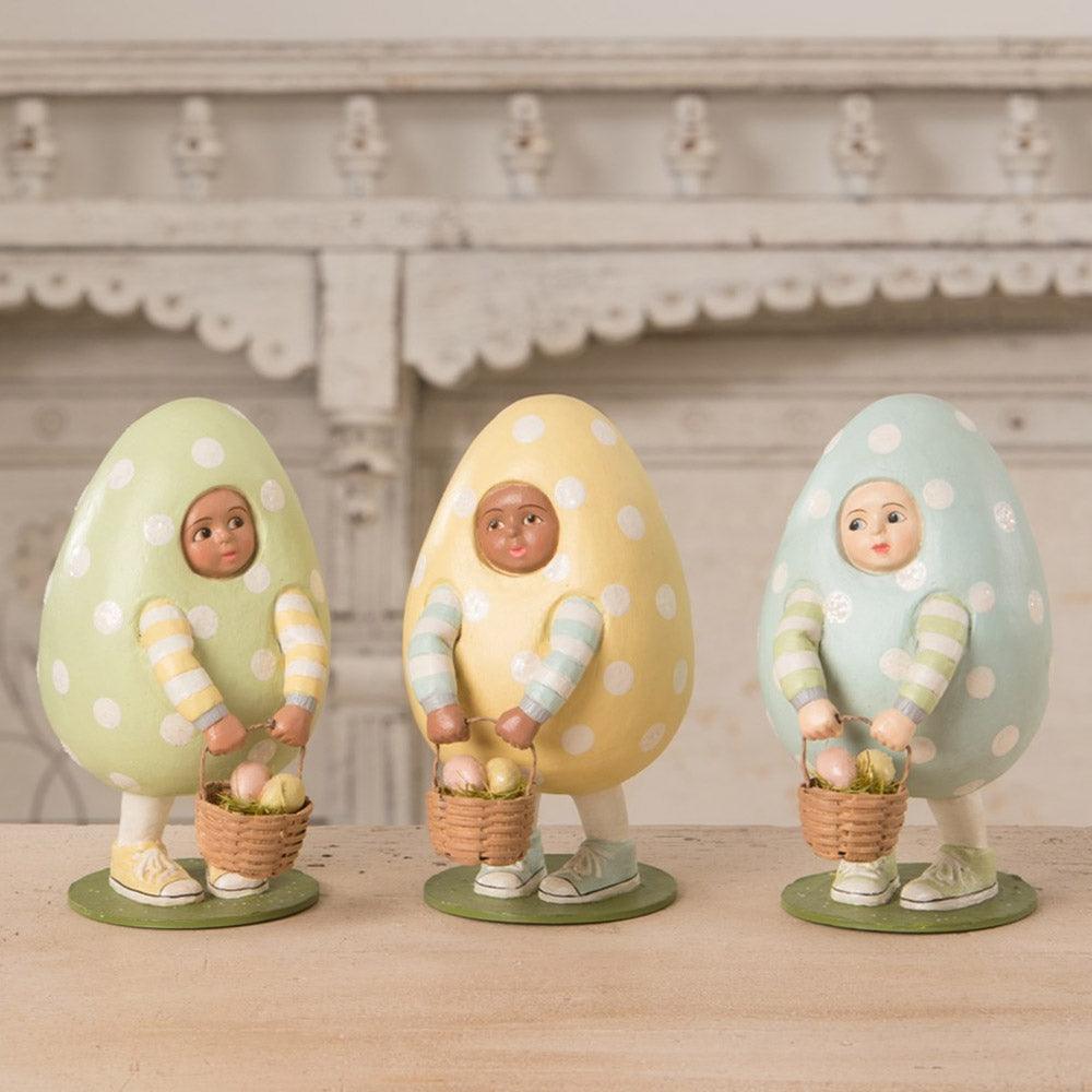 Easter Egg Drew Easter Figurine by Bethany Lowe Designs  set