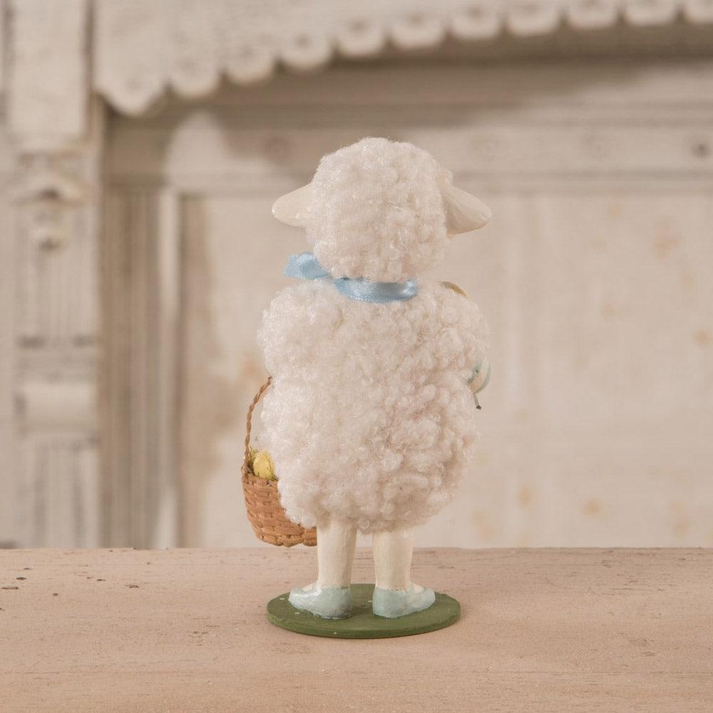 Little Lulu Lamb Easter Figurine by Bethany Lowe Designs  back