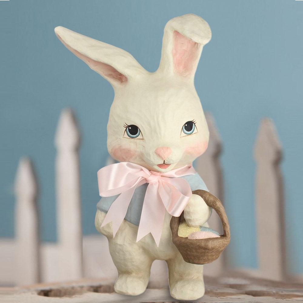 Sweet Bunny Large Paper Mache Figurine by Bethany Lowe Designs 