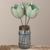 Tulip Pick Blue Paper Mache
