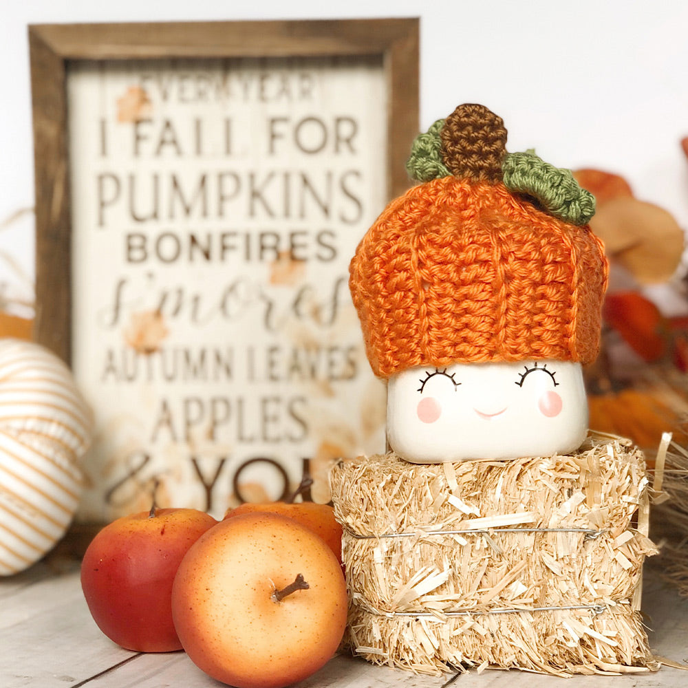 Crochet Marshmallow Mug Hat - 1 Hat