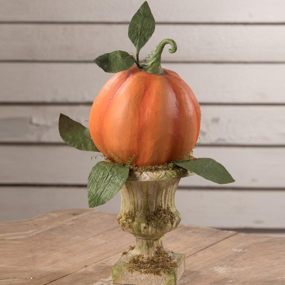 Fall Pumpkin in Urn