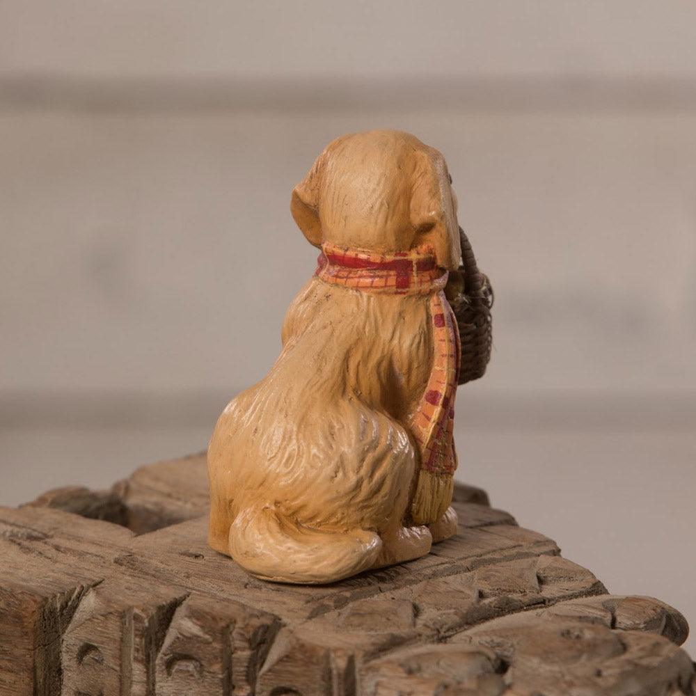 Fall Pup Figurine by Bethany Lowe back