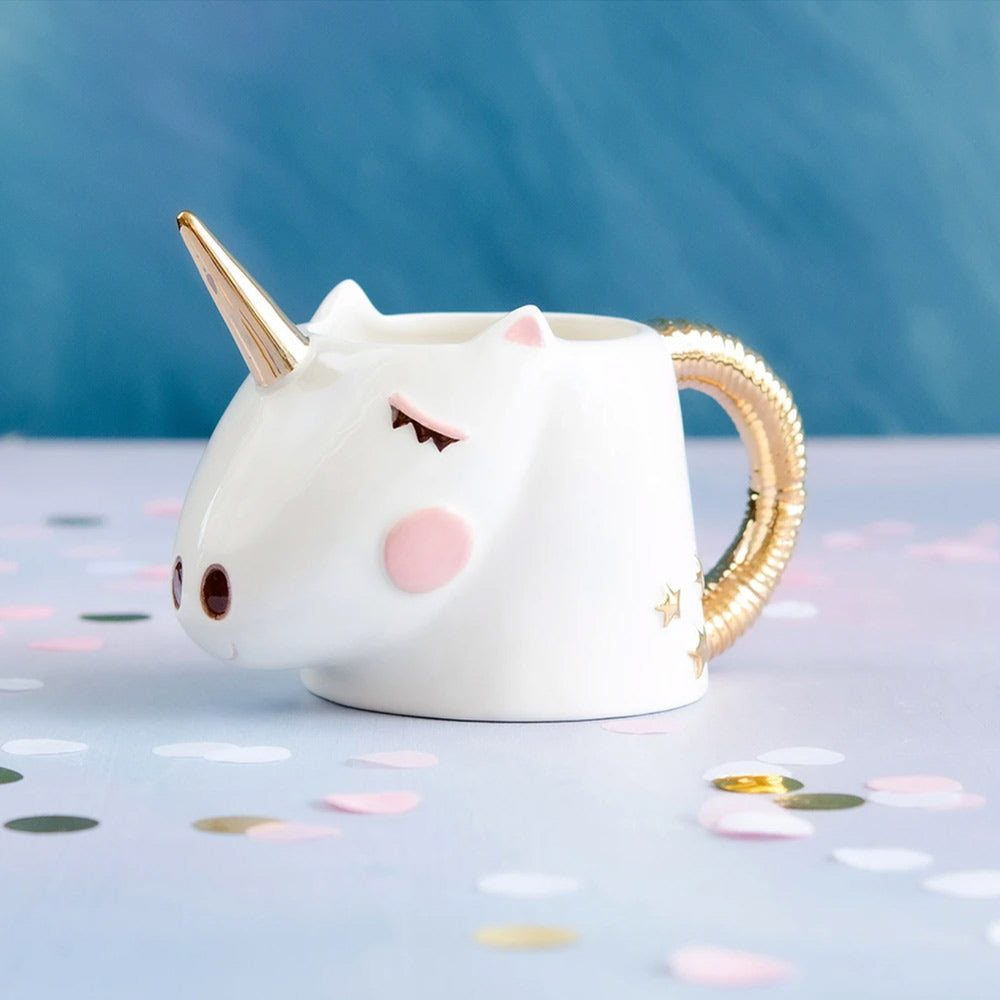 Unicorn Mug Ceramic for Christmas by Glitterville at| Cuddle Decor