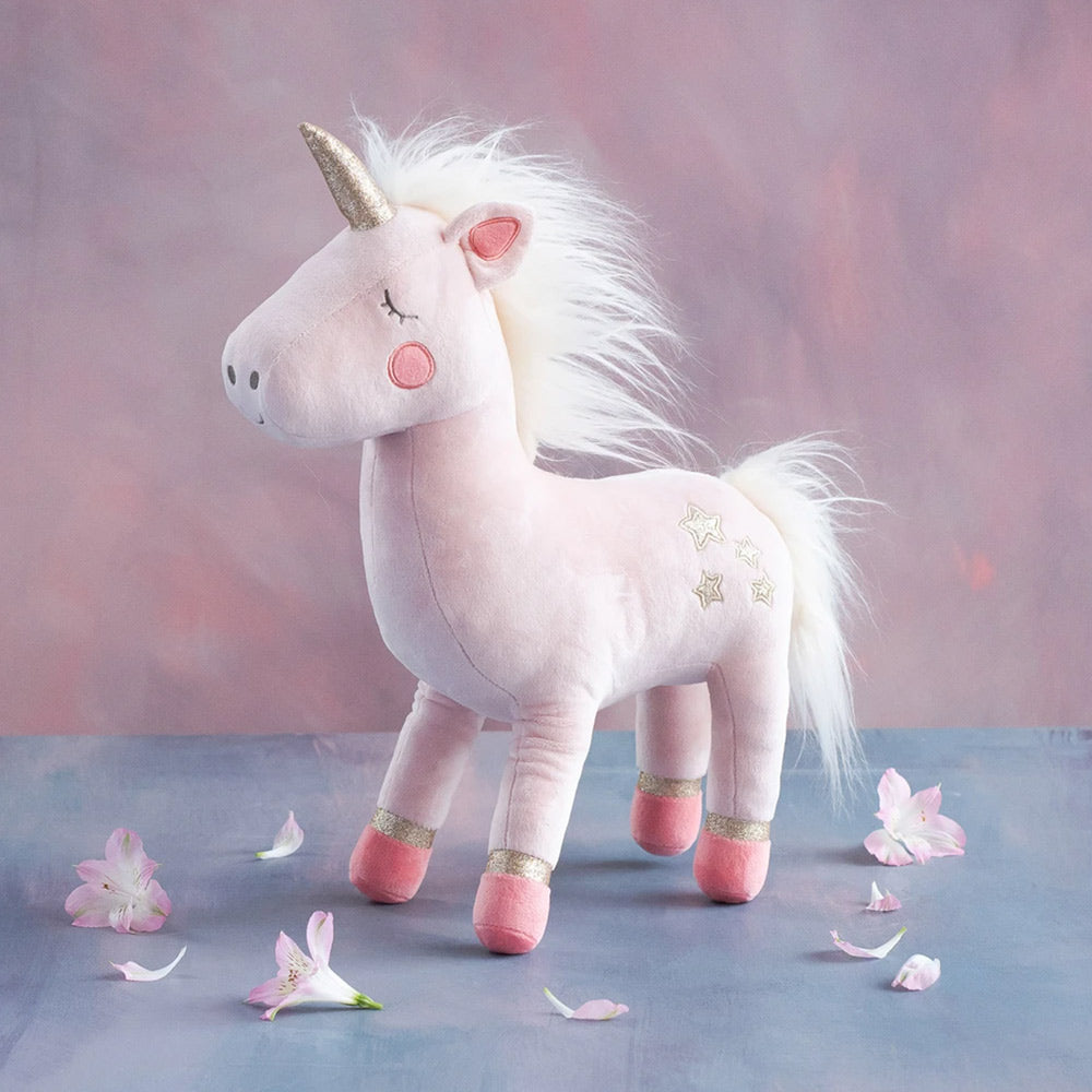 Unicorn Plush Cotton Candy Pink by Glitterville at Cuddle Decor