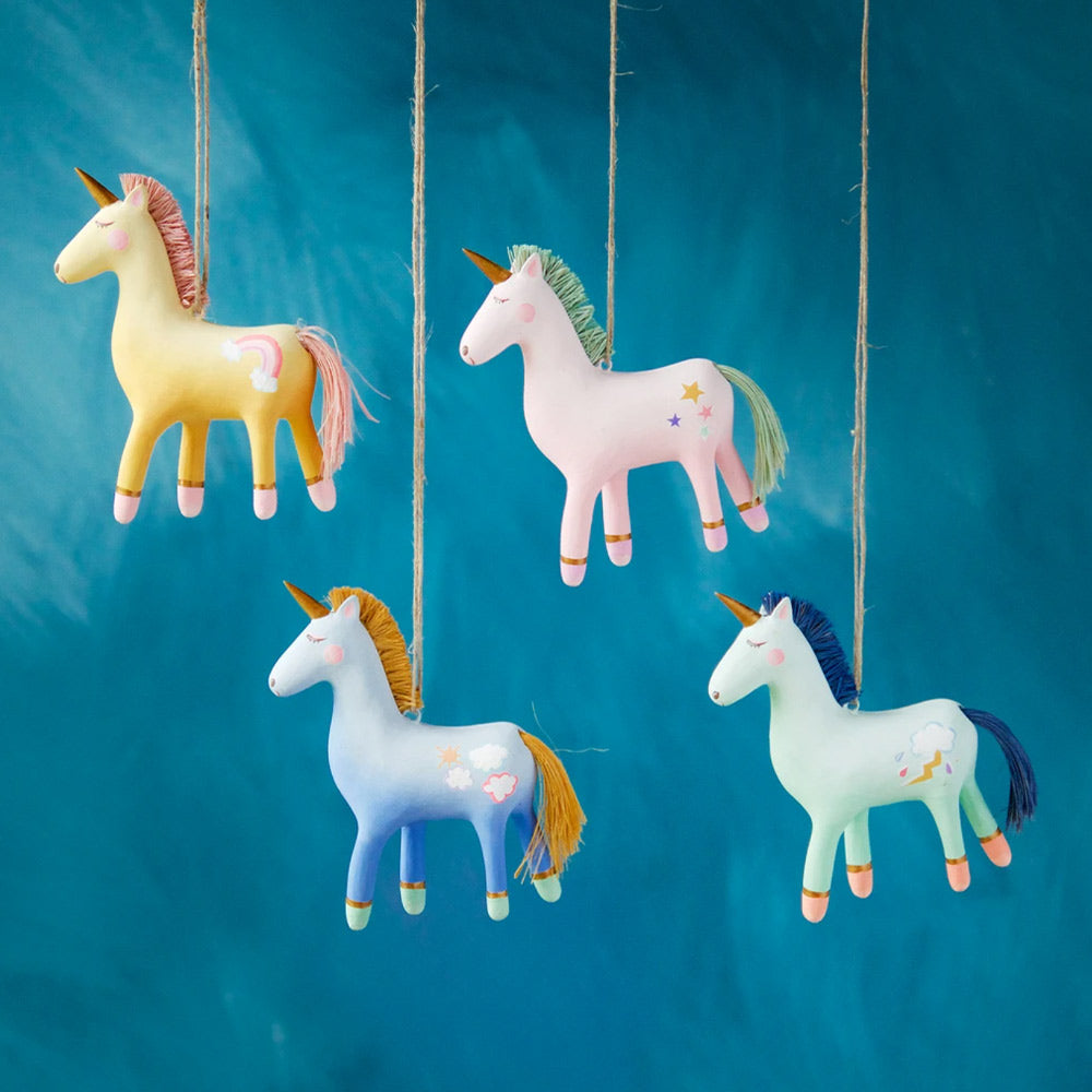 Unicorn Friends Ornament - Set of 4