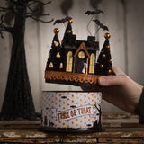 Haunted Night on Box Halloween Gift Box Table Decoration by Bethany Lowe back