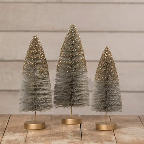 Midnight Shine Halloween Bottle Brush Trees by Bethany Lowe Designs