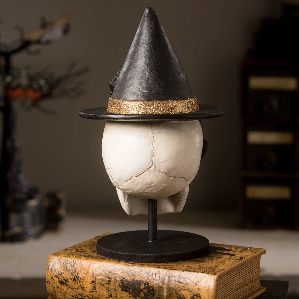 Moth Skull Halloween Table Decoration by Bethany Lowe Designs back