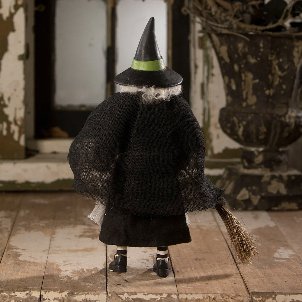 Posable Witch Halloween Figurine by Bethany Lowe back