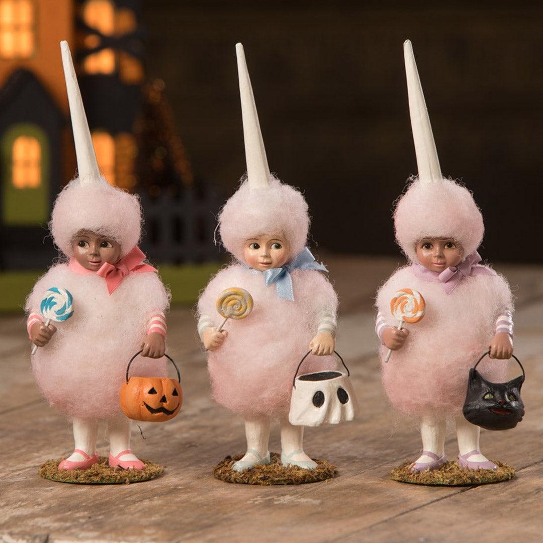 Cotton Candy Demi Halloween Figurine by Bethany Lowe Designs  set