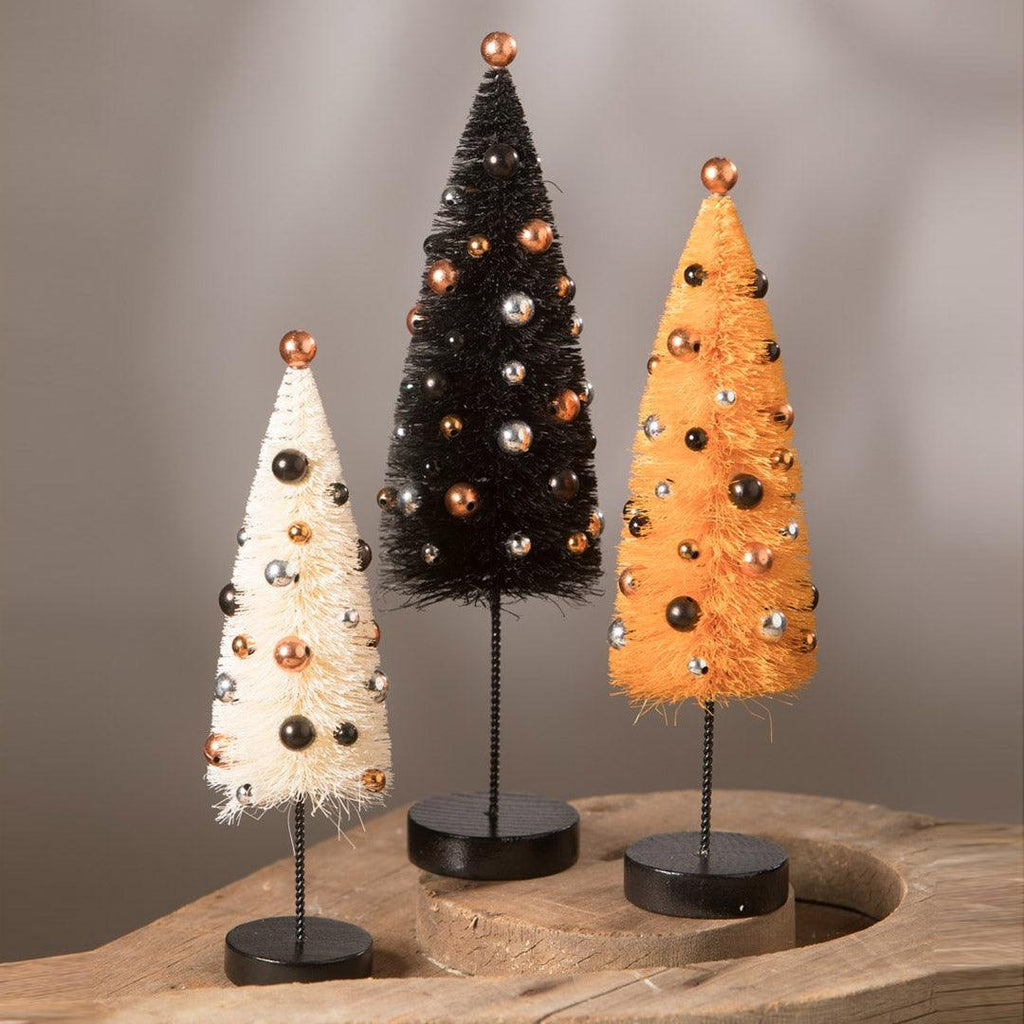 Halloween Confetti Bottle Brush Trees by Bethany Lowe Designs 