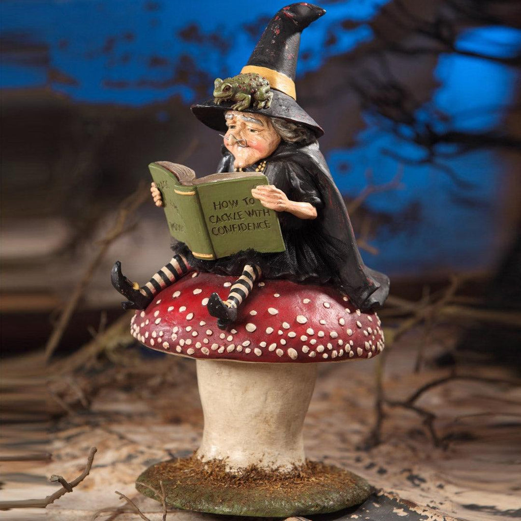 How to Cackle with Confidence Witch Halloween Figurine by Bethany Lowe