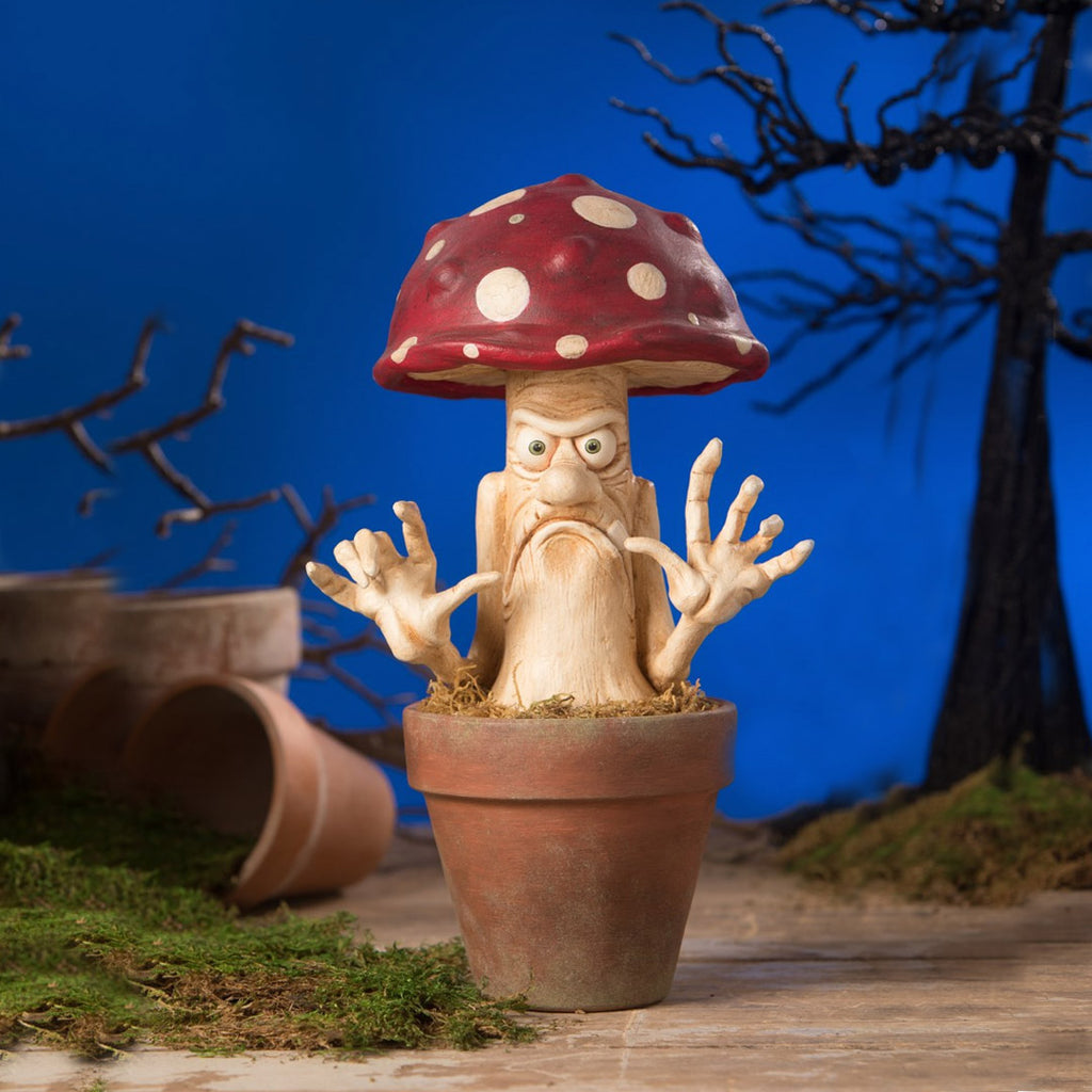 Mad Mushroom Halloween Figurine by David H. Everett for Bethany Lowe