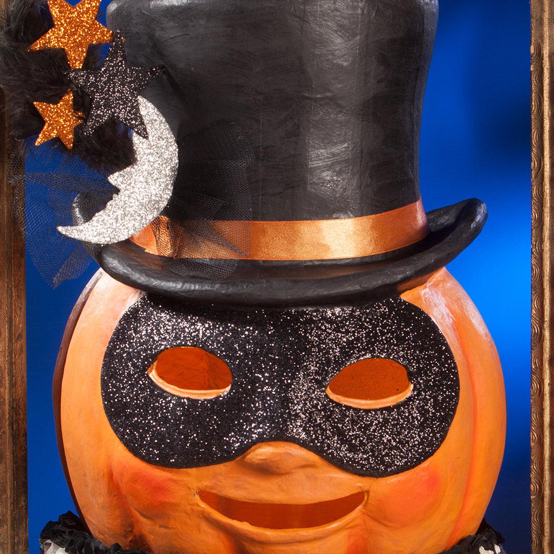 Magic Halloween Jack O'Lantern Large Paper Mache - Thumbnail 2