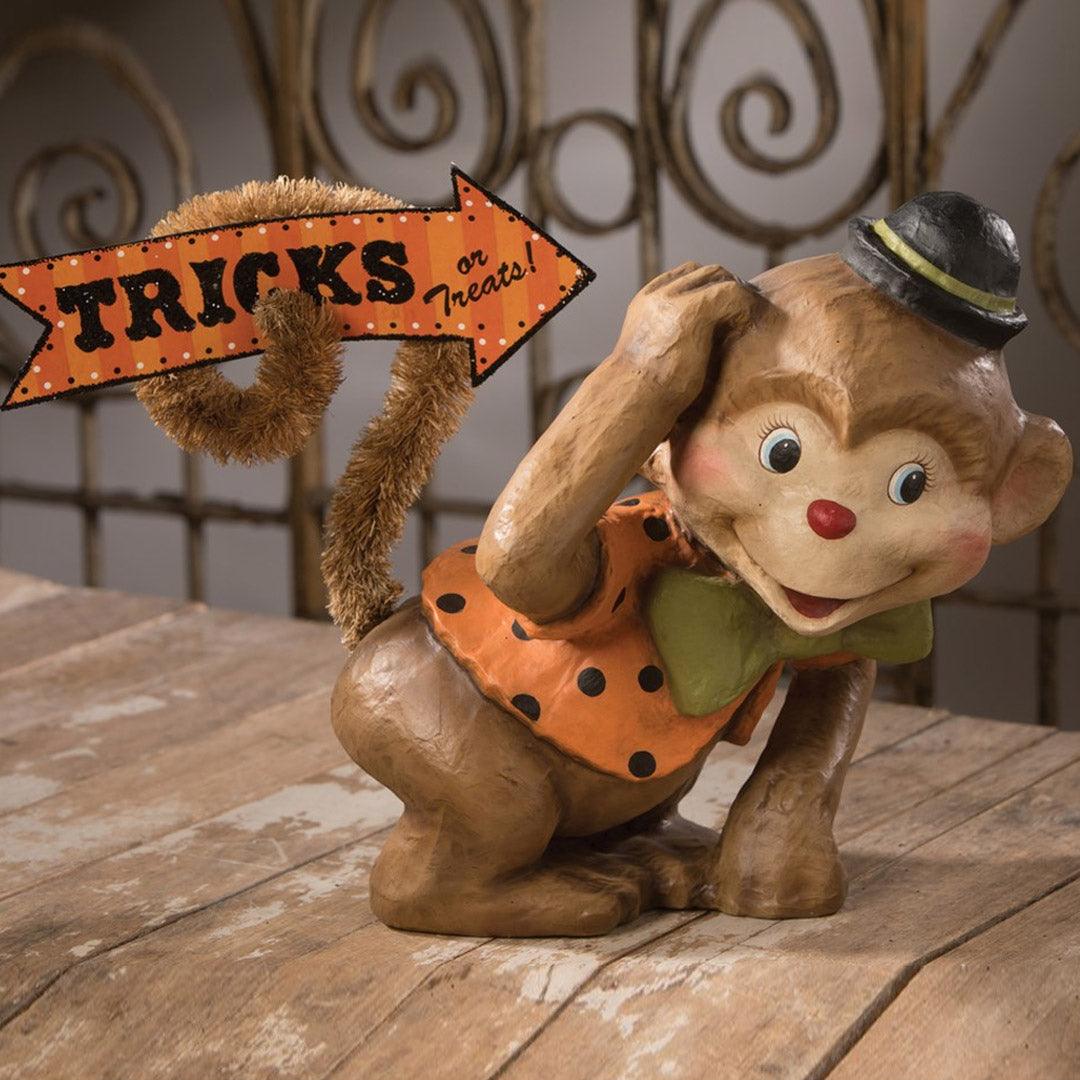 Monkey Boo Halloween Figurine