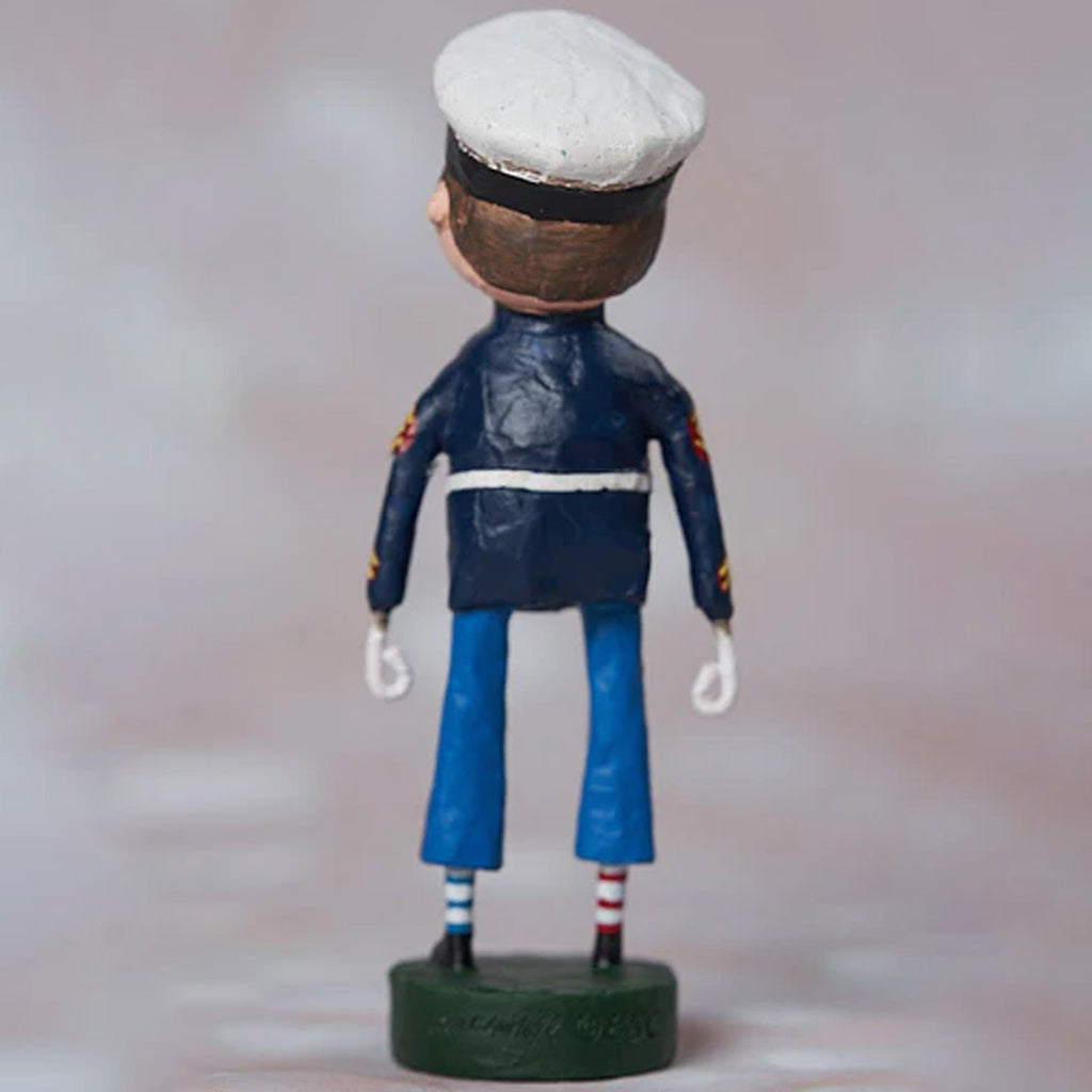 Lil' Marine Patriotic Collectible Figurine by Lori Mitchell back