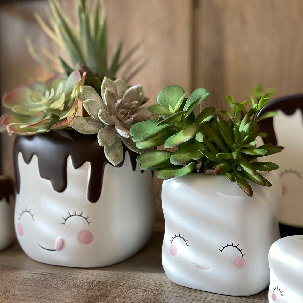 Marshmallow Planter Christmas Cuddle Decor Decoration by One Hundred 80 Degrees