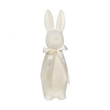 Flocked Pastel Button Nose Bunny Medium 16" Cream by 180 Degrees