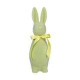 Flocked Pastel Button Nose Bunny Medium 16" Lime by 180 Degrees