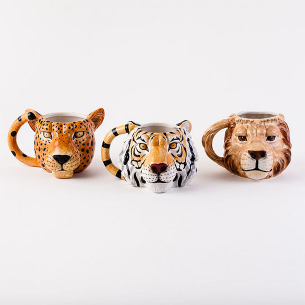 Safari Adventure 3D Creative Mug - Set of 3