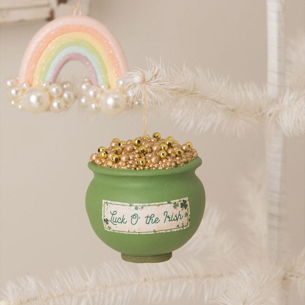 Pot O' Gold Ornament St. Patrick Decoration by Bethany Lowe Designs