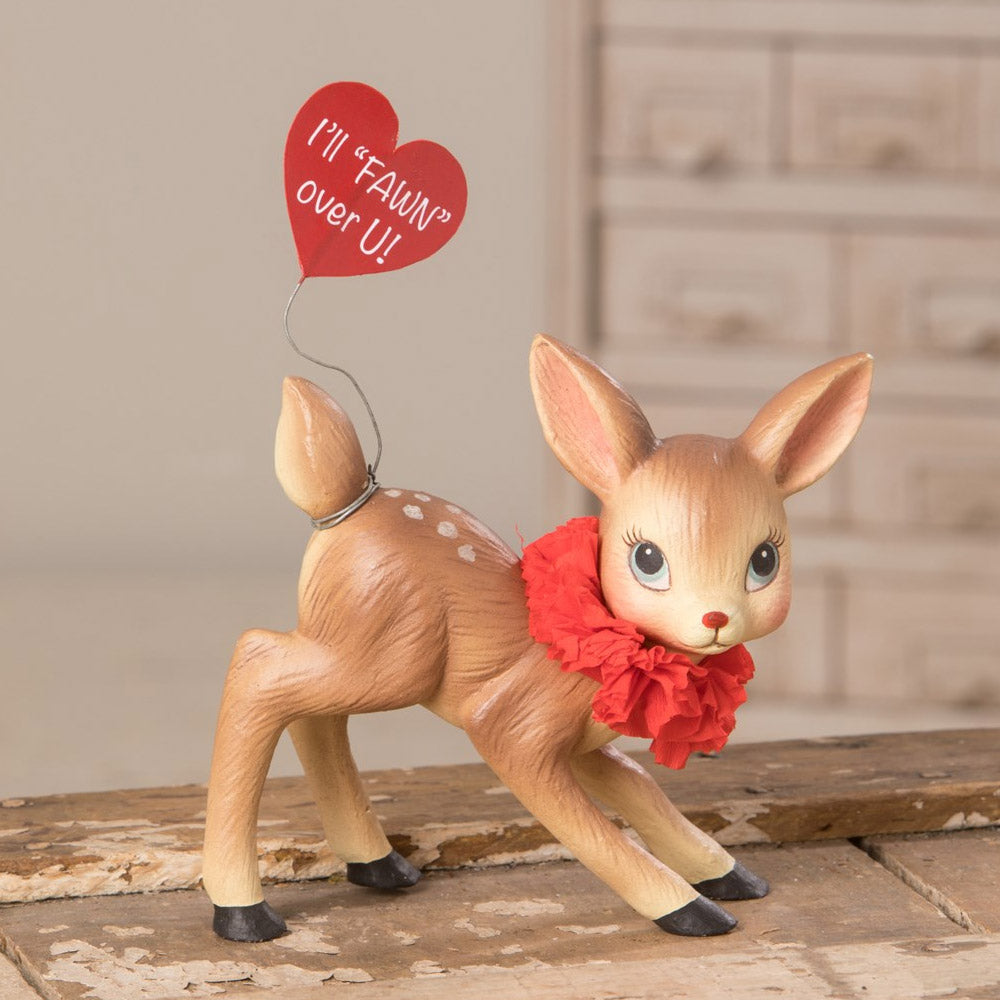 Forest Friends Trio Valentine's Figurine by Bethany Lowe deer