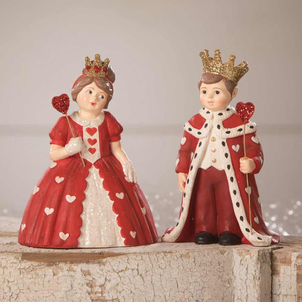 Eternal Love of Hearts Valentine Figurine by Bethany Lowe Designs set of 2