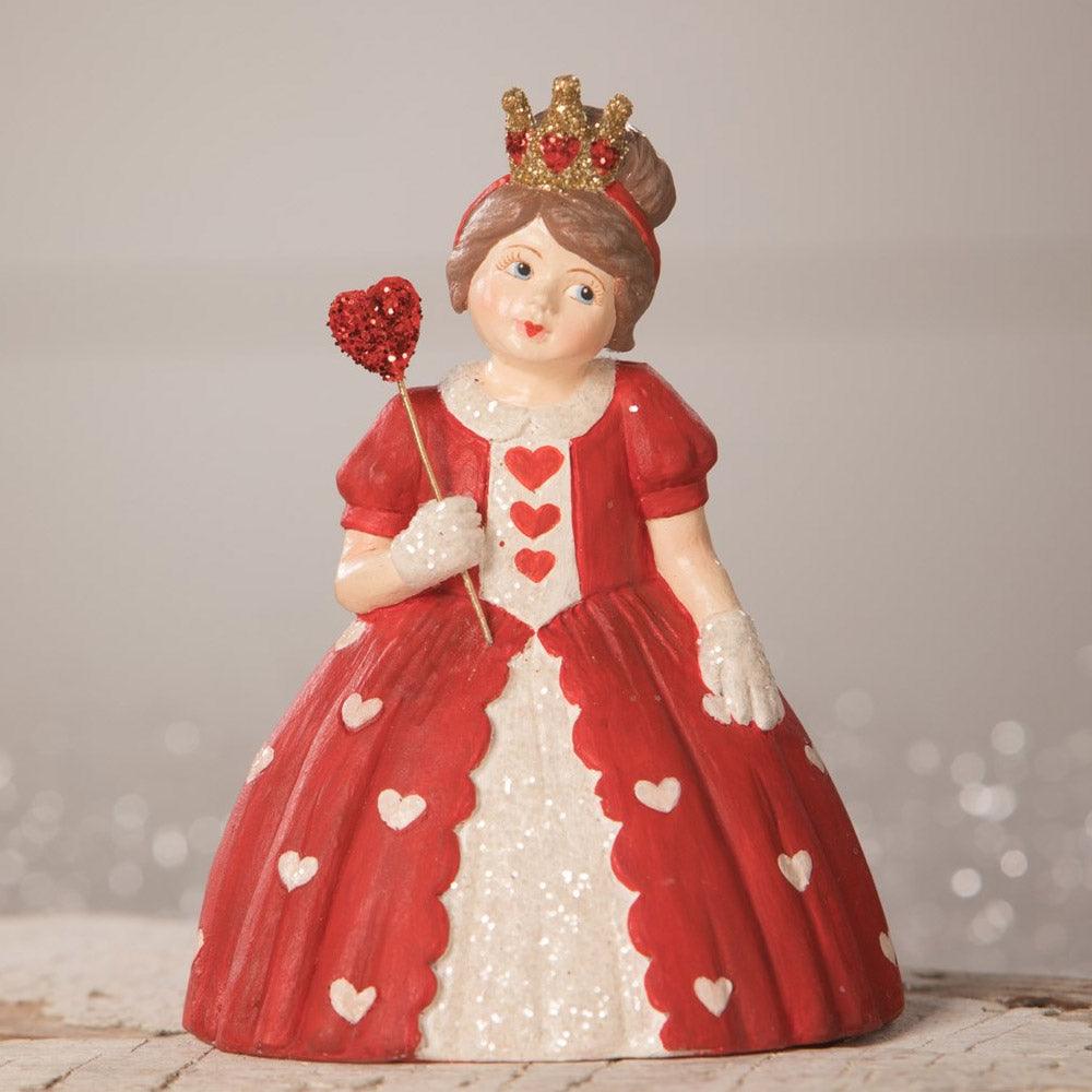 Queen of Hearts Girl Valentine Figurine by Bethany Lowe Designs 