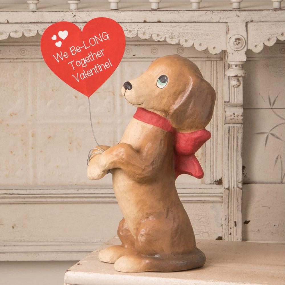 We Be-LONG Together Dog Paper Mache